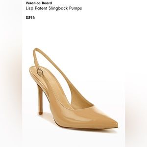 Veronica Beard Lisa patent slingback pumps